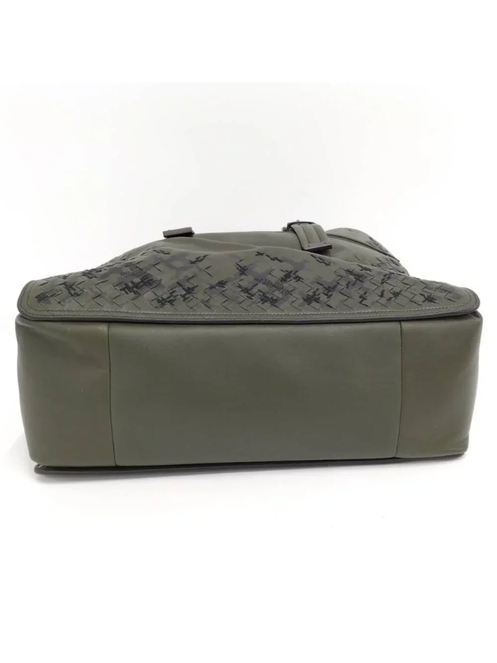 Bottega Veneta Tote Intrecciato Leather Khaki